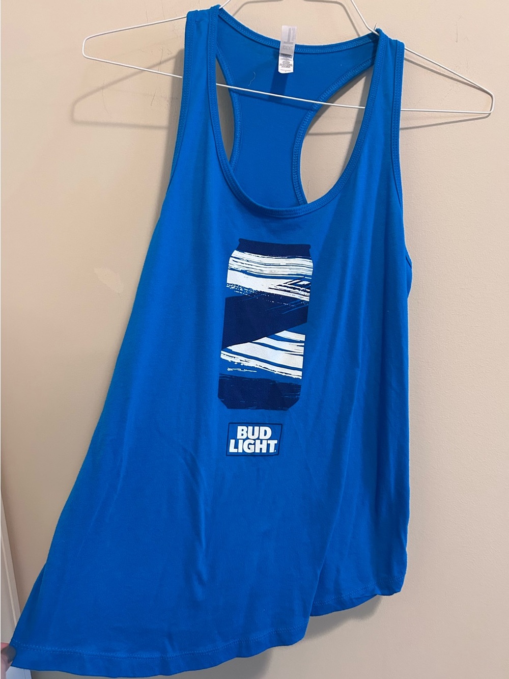 Budweiser Bud Light Blue Racerback Tank Top